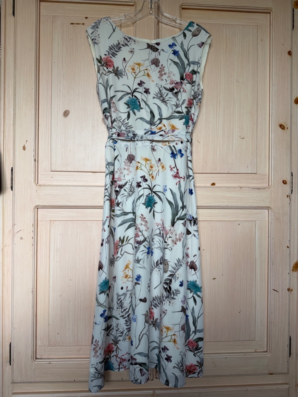 Amour Vert Mint Floral Maxi Dress with Blue, Pink, Yellow Accents